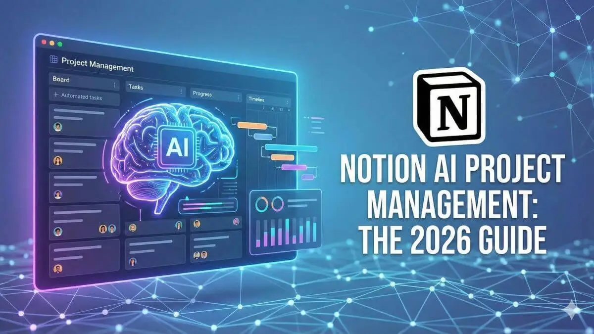 Notion AI for project management dashboard showing automated timelines and tasks
